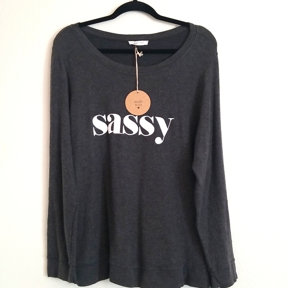 August Mist Sassy long sleeve (gray 2x)